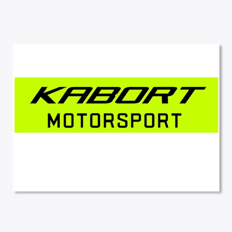 Kabort Motorsport Full Logo Sticker